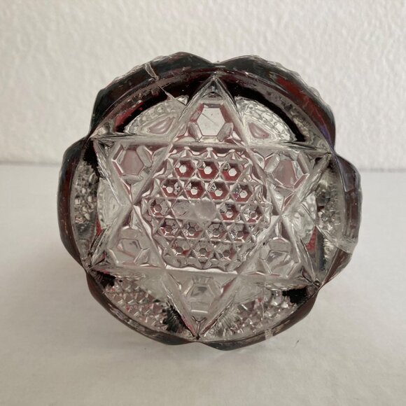 Antique 1901 Ruby Stained Red Glass Pitcher - Picture 5 of 7